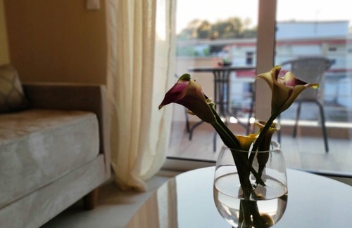 Ammoudia Apartment | Luxurious two bedroom family apartment with kitchen and balcony