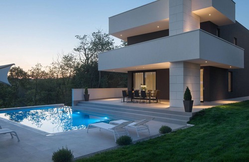 Vela Traba Cabin | Luxurious Villa 55 with Jacuzzi, two swimming pools and a sauna in central Istria