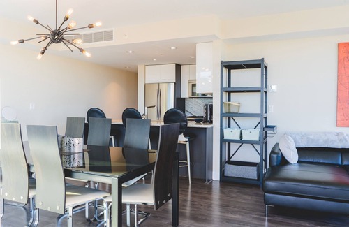 East Village Apartment | Luxury 2-bedroom condo nestled in the vibrant heart of Calgary's East Village.