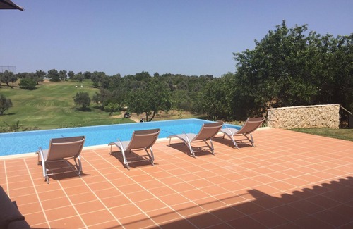 Estombar Villa | Luxury 3-bedroomed villa overlooking golf course with Private Pool, AC, Wi-Fi