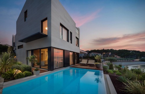 Sutivan Villa | Luxury Beachfront Villa Sutivan 1 with heated private pool at the beach in Sutivan - Brac