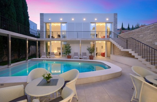 Bol Villa | Luxury Beachfront Villa Castello Bol with private pool at the promenade Zlatni Rat at the beach in Bol - Brac