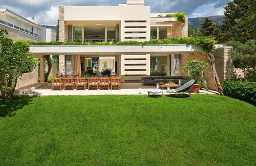 Bol Villa | Luxury Beachfront Villa Castello Bol with private pool at the promenade Zlatni Rat at the beach in Bol - Brac