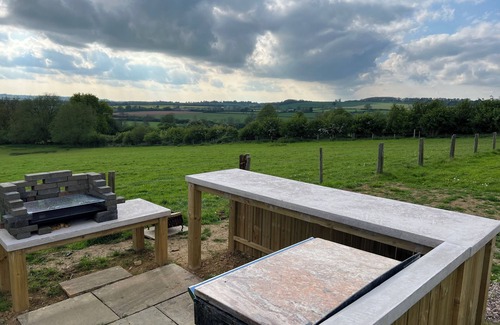 Lower Boddington RV Rental | Luxury Bell Tents with beautiful views