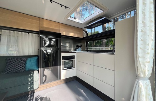 Luetow House | Luxury caravan 5 with whirlpool directly on the Achterwasser -holiday homes island Usedom