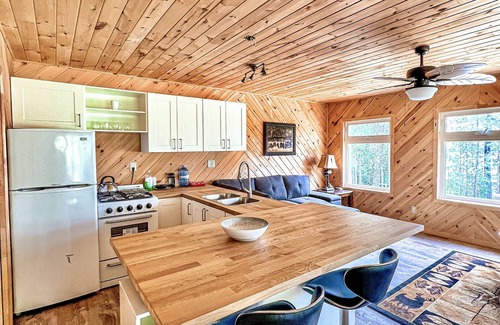 River Valley Cabin | Luxury Chalet: Dual Suites on Private Lake Obabika
