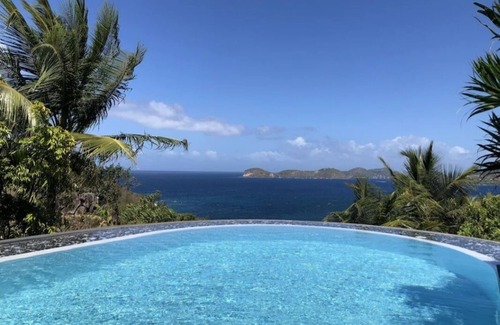 Grand Anse Villa | Luxury Creole house, panoramic view of the Baie des Saintes