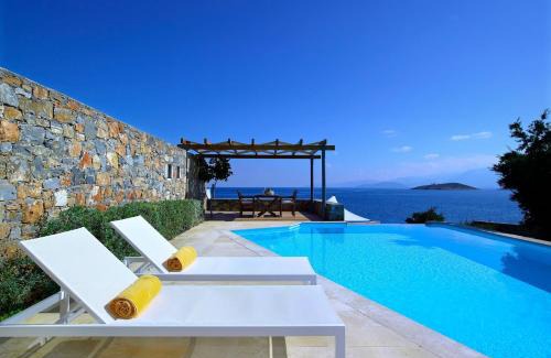 Agios Nikolaos Villa | Luxury Crete Villa Sea View Villa Private Pool Ocean Front 3 Bdr Nikolaos