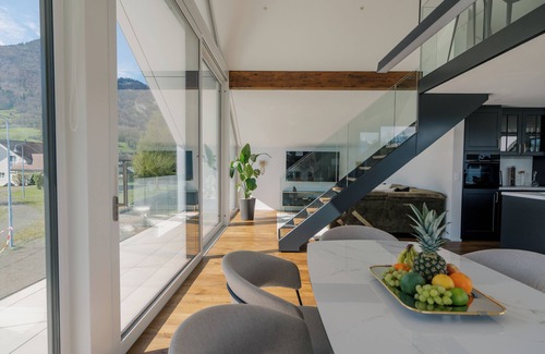 Ruthi Apartment | Luxury Escape in the Swiss Alps: Designer Apartment with Breathtaking Views