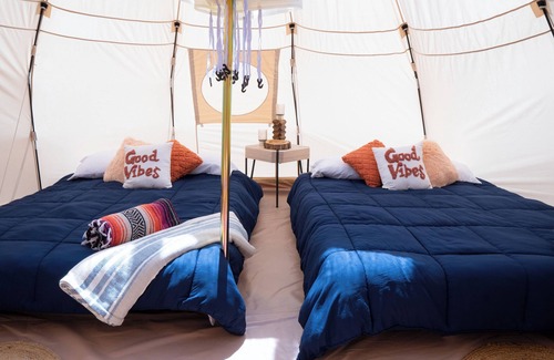 Buffalo Mills Resort | Luxury Glamping Yurt at River Mountain-Near Lodge