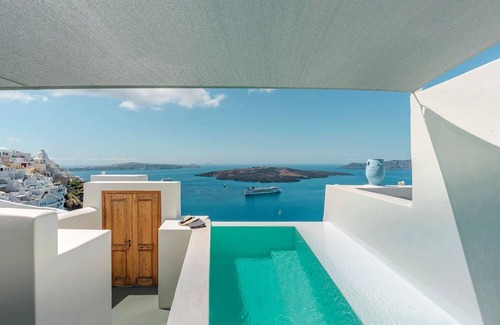 Fira Villa | Luxury Grand Santorini Villa | 3 Bedrooms | Unforgettable Caldera Sea Views &.