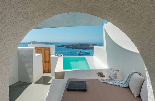 Fira Villa | Luxury Grand Santorini Villa | 3 Bedrooms | Unforgettable Caldera Sea Views &.