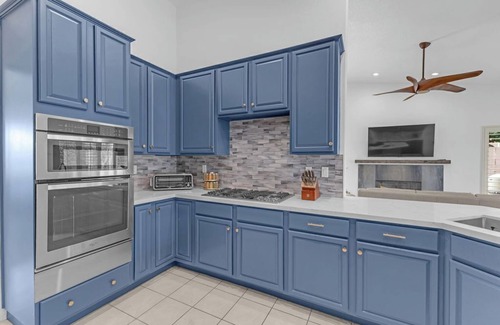 Palm Desert House | Luxury Home With Salt Water Pool &Spa & Theater Room --1.5 miles from El Paseo!