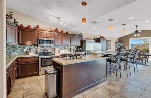 Silverado Ranch House | Luxury Home with Strip Views from Dining Room, and 2 Patios