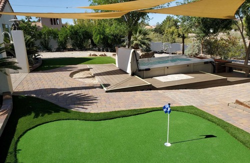 Silverado Ranch House | Luxury Home with Strip Views from Dining Room, and 2 Patios