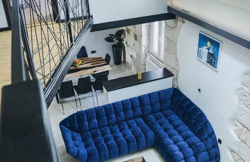 Supetar House | Luxury house David with a private boat & heated pool & jacuzzi & sauna
