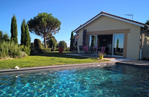 La Chapelle-Villars House | luxury house with view and pool in the Pilat region of Condrieu
