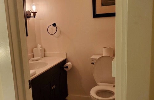 West Dover Resort | Luxury King Suite, Living Room w/sofa bed, balcony, & 1.5 baths