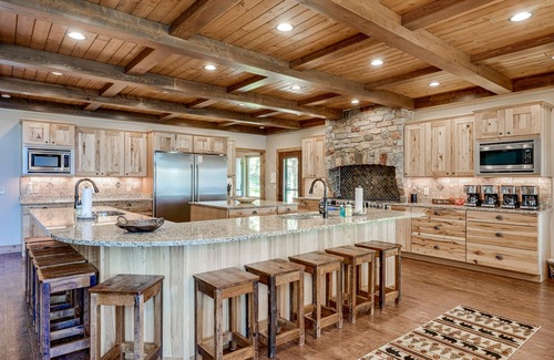 Eagle River House | Luxury lakefront home with high-speed WiFi, dock, private beach, & theater room