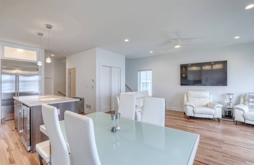 Pewaukee House | Luxury Lakefront Home w Miles of Lake Views, private pier, lake toys & game room