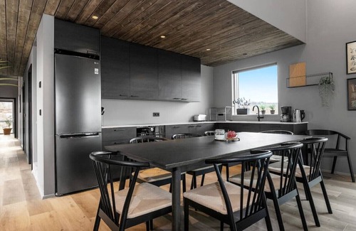 Selfoss Cabin | Luxury Log Home with a Hot Tub.