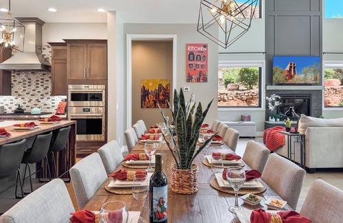 Sedona House | Luxury Mansion w/Pool, Spa, Views, Game room, Movie Theatre