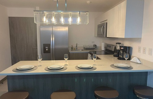 Escazu Apartment | Luxury Modern Escazu 1 Bedroom Apartment Views, Pool, Gated, 24/7 Security