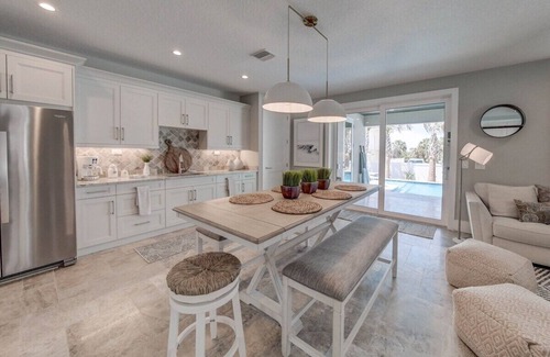 Marineland Acres House | Luxury Ocean View Home with Pool & Spa steps to the beach, fenced yard