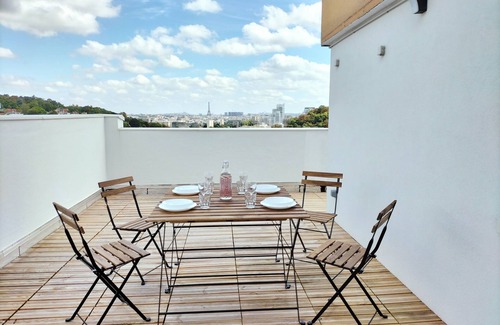 Sevres Apartment | Luxury Penthouse with Eiffel Tower Views, Minutes from the Palace of Versailles