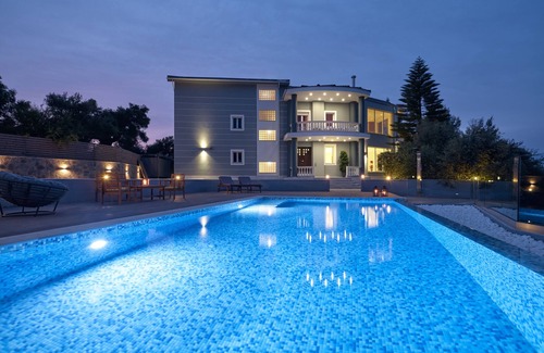 Akrotiri Villa | Luxury sea view Mont Bleu Villa with private pool, in Zakynthos.