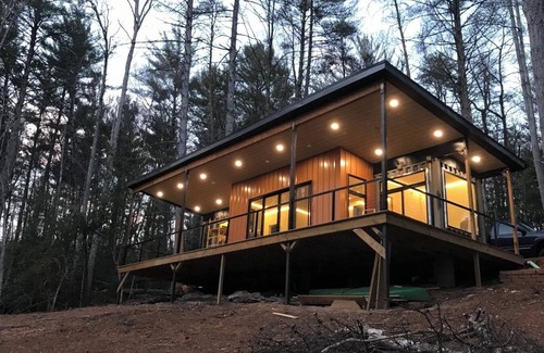 Wilkesboro House | Luxury Shipping Container Home- River Access- Modern Comfort in Nature