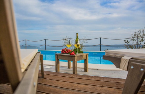 Kastel Stari Villa | Luxury spacious private villa on Kozjak hill overlooking dalmatian archipelago