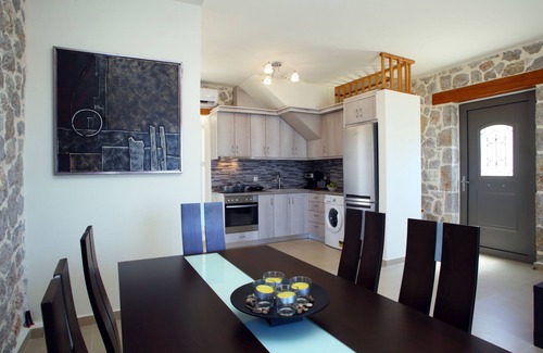 Tsoukaladhes Villa | Luxury stone Villa Angela unrestricted view of the Ionian Sea