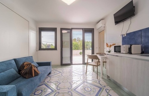 Fondachello Apartment | Luxury Studio Apartment Nausica with Swimming Pool Access