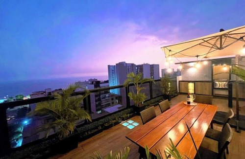 Magdalena del Mar Apartment | LUXURY TRIPLEX WITH PANORAMIC OCEAN VIEW & PRIVATE TERRACE.