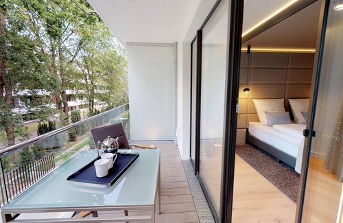 Timmendorfer Strand Apartment | Luxury vacation apartment 1.08 with balcony & sauna in Timmendorfer Strand - close to the beach