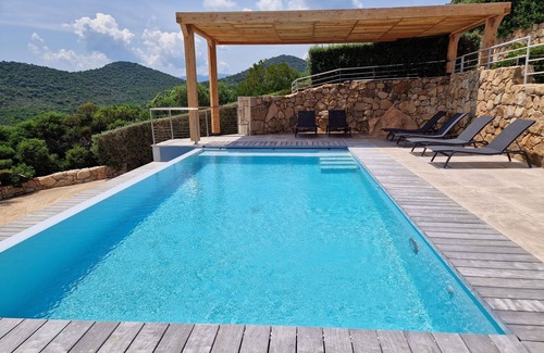 Pinarellu Villa | Luxury villa 5 * panoramic sea view private heated pool + SPA