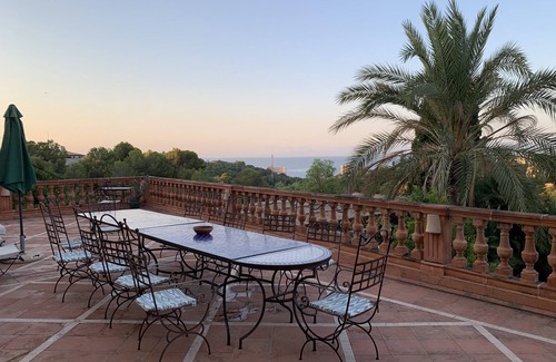 Palma de Mallorca Villa | Luxury Villa for 16 people with seaview, pool and bbq