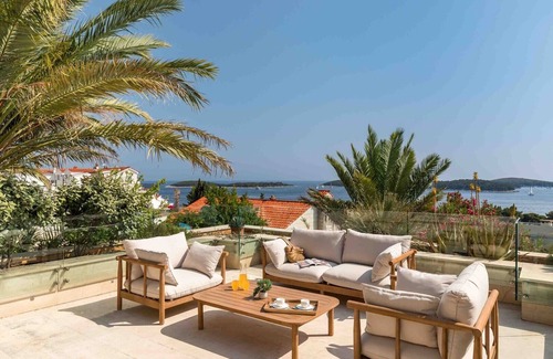 Hvar Villa | Luxury Villa Hvar Carpe Diem with private pool and staff by the sea in Hvar on Hvar Island