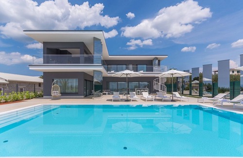 Kastelir-Labinci Villa | Luxury Villa Nimai Luce with private pool, air conditioning, WIFI, private parking, sea view in Istria