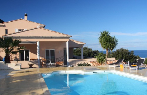 Algajola Villa | LUXURY VILLA PANORAMIC SEA VIEW HEATED PRIVATE POOL 4 to 9 PEOPLE