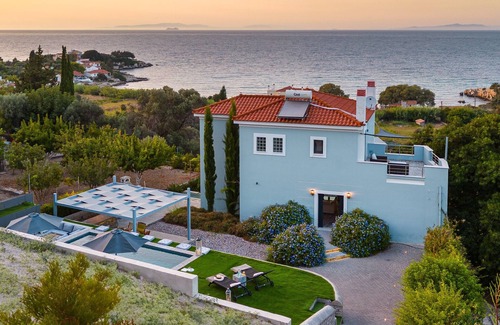 Samos Villa | Luxury Villa Tania -3 min from the beach and close to the sights