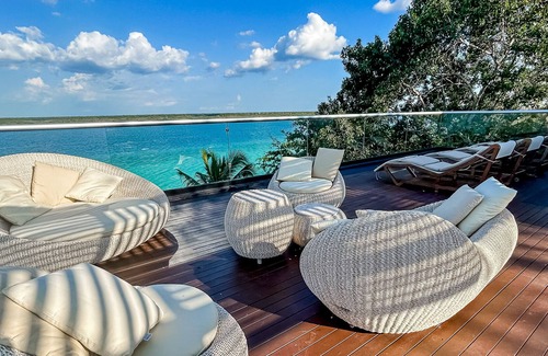 Mario Villanueva Madrid Villa | Luxury waterfront villa with dock, pool, hot tub, outdoor areas, & billiards