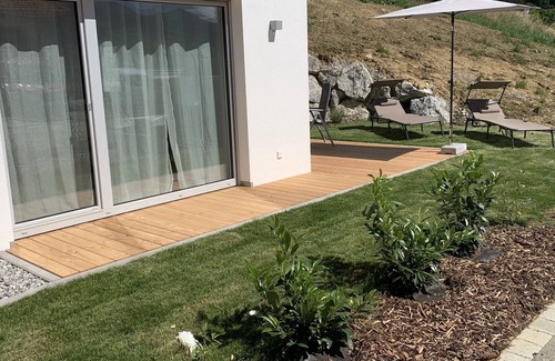 Wertach Apartment | Luxury wellness apartment with sauna on the field edge for 4 people (max. 6 possible)