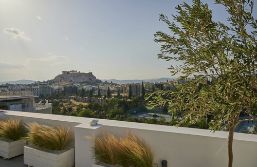 Mets Villa | Ma Maison Acropolis Mansion,Penthouse N°7, Roof Garden, Acropolis view, 500 Mbps