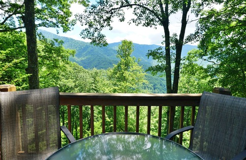 Cranberry Falls Cabin | Maggie Valley Cabin w/Deck & Mtn Views by Blue Ridge Pkwy