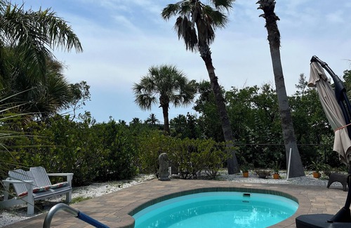 Cape Haze House | Magical 2 bedroom home with pool & dock on secluded Palm Island - walk to beach