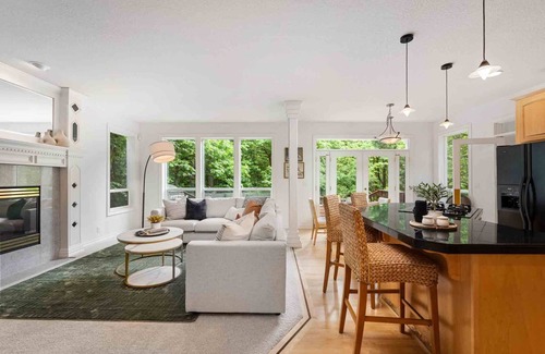 Bull Mountain House | Magnificent Bull Mountain Retreat on Greenspace, Pet Friendly, Huge Deck, Game Room, in Cul-de-Sac