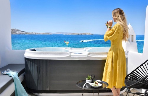 Little Venice Villa | Magnificent Mykonos Suite | Suite with Beautiful Aegean Sea Views and Outdoor.