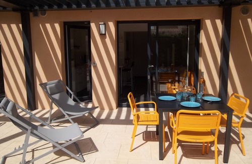La Capte Apartment | MAGNIFICENT STUDIO Presqu'île de Giens, with Terrace (17m2), 50m from the sea